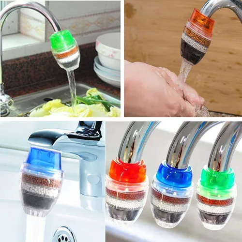 Vista 8 de 3 paquetes de filtros de agua para grifo, purificador de grifo de cocina, carbón activado que elimina el fluoruro de cloro, metales pesados, agua
