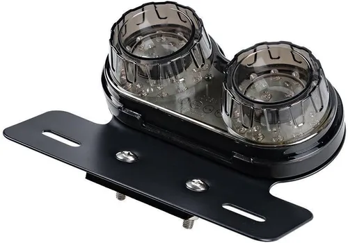 Vista 3 de ZYTC Luz trasera de motocicleta de 40 W 40 LED, luces de freno de funcionamiento integradas, lámpara de señal de giro con soporte de placa de Luz