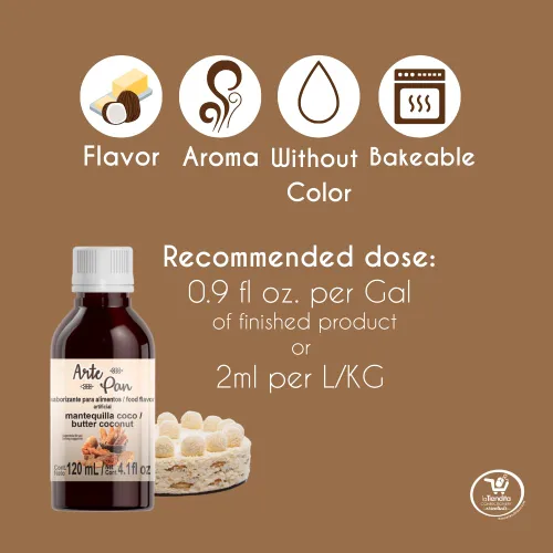 Vista 2 de Deiman Sartén artificial para alimentos aromatizantes Mantequilla de coco Arte (4 onzas líquidas)