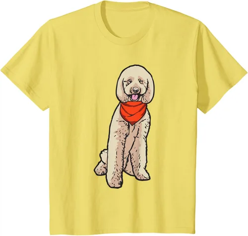 Vista 4 de Goldendoodle perro playera, niños 12, Púrpura