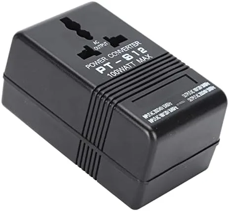 Vista 2 de PT-S12 Convertidor de voltaje de alimentación AC 100V-120V a 220V-240V Transformador elevador 50/60Hz para 100 equipos electrónicos