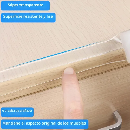 Vista 4 de Protector de borde transparente para parachoques, 1 paquete de 0.8 pulgadas