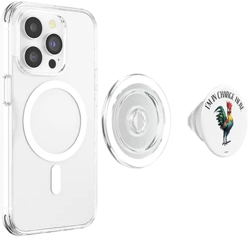 Vista 4 de Disney Moana Hei Hei I'm In Charge Here 3D Roster PopSockets MagSafe PopGrip para iPhone