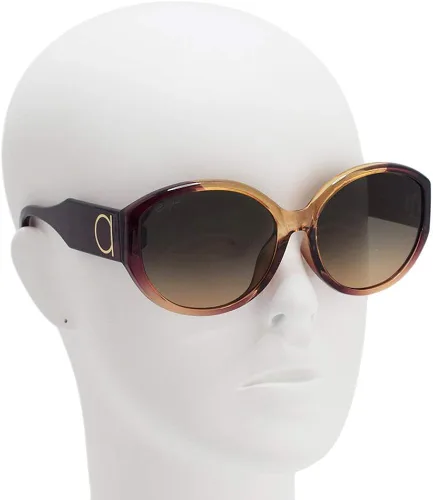 Vista 4 de Gafas de sol FERRAGAMO SF 947 SA 212 Wine Caramel