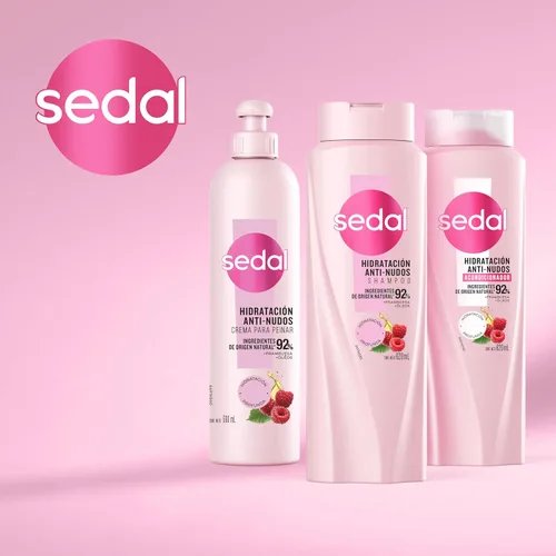 Vista 4 de Sedal Hidratacion Anti Nudos Crema Peinar 10.1 fl oz