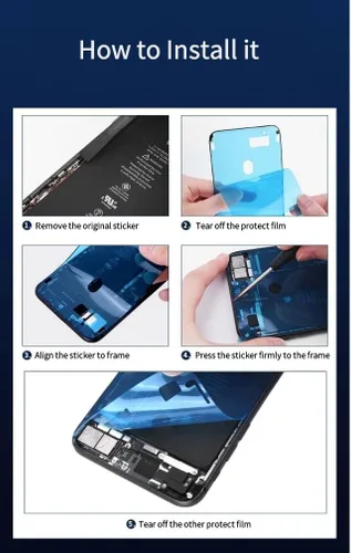 Vista 7 de Adhesivo impermeable para pantalla para iPhone 11 Pro, paquete de 2