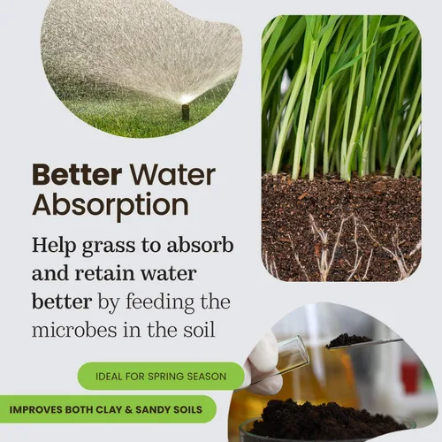 Vista 3 de Soil Builder, Enmienda de suelo de ácido húmico, nutrientes naturales para el suelo listos para usar, 16 onzas líquidas