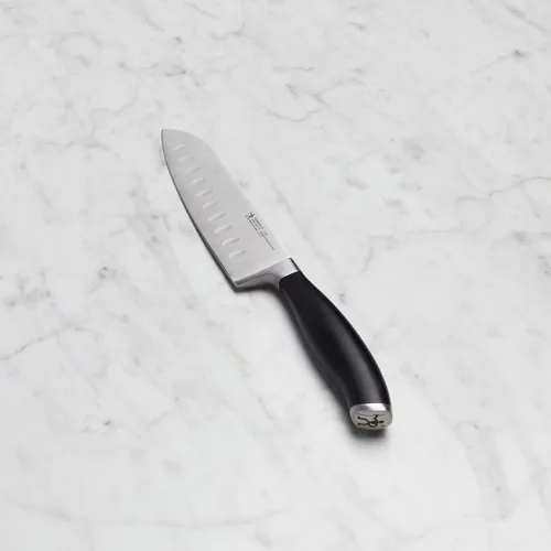Vista 3 de Henckels Elan - Cuchillo Santoku con borde hueco de 5 pulgadas