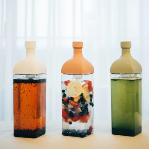 Vista 7 de Hario Botella de té frío "Ka-Ku", 40.6 fl oz, verde ahumado