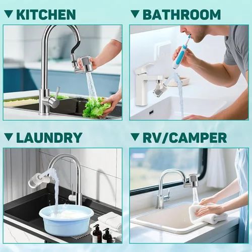 Vista 5 de 2 cartuchos de filtro de agua de fibra de carbono: el purificador de carbono reduce el 99% de cloro, dura 528 galones de agua del grifo, cartucho