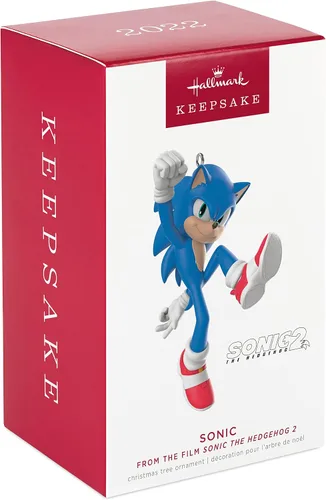 Vista 3 de Hallmark Keepsake Adorno de Navidad 2022, película de Sonic The Hedgehog 2, plástico