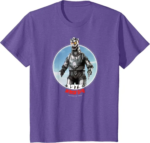 Vista 51 de Godzilla Mechagodzilla 1975 Icons of Toho T-Shirt Asphalt Grey