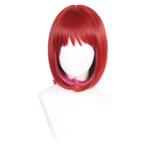Vista 7 de OSIAS Peluca de cosplay Ai Hoshino para mujeres y niñas, cabello sintético resistente al calor