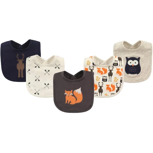 Vista 32 de Hudson Baby Baberos unisex de algodón para bebé, nube rosa, talla única (paquete de 2)