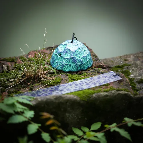 Vista 5 de Carillón de viento japonés de hierro fundido para exteriores, adorno para jardín, patio y balcón, decoración de campana de viento de metal colgante