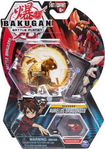 Vista 9 de Bakugan, Dragonoid, criatura transformadora coleccionable de 2 pulgadas de alto, para edades de 6 años en adelante