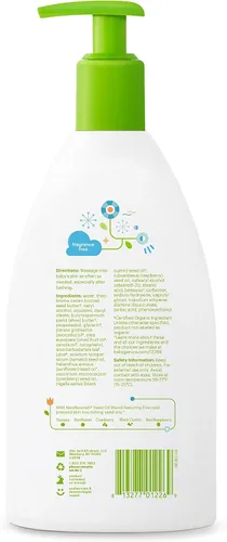 Vista 2 de BabyGanics Loción diaria, sin fragancia, 17 onzas, hipoalergénica, el embalaje puede variar