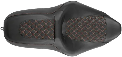 Vista 2 de TCMT asiento de motocicleta trasero para pasajero para Harley Touring Road King Electra Glide 2009-2020