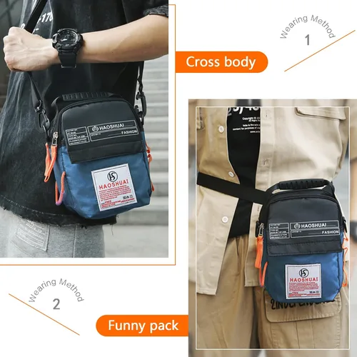 Vista 3 de JAKAGO Bolso de hombro impermeable pequeño Messenger Cross Body Bag para tableta al aire libre