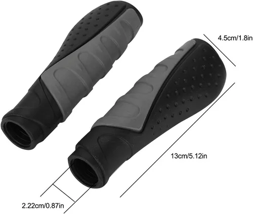 Vista 4 de Dioche Agarres de manillar, antideslizante, ergonómico, cómodo, protector de empuñaduras de goma suave a prueba de golpes, accesorios de ciclismo