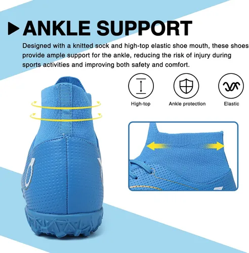 Vista 4 de CBUSTER Zapatos de fútbol para hombre y mujer, zapatos de fútbol AGTF