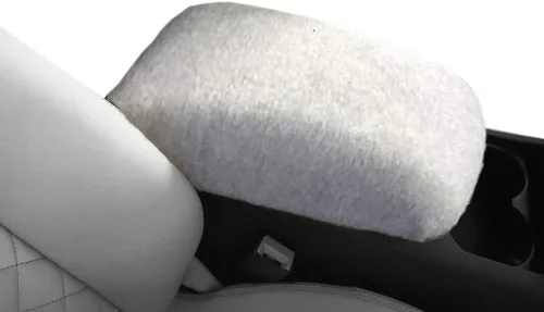 Vista 5 de Fabricado en Estados Unidos diseñado para Nissan Altima 2019-2023 Protector de cubierta de consola central de forro polar para reposabrazos Negro