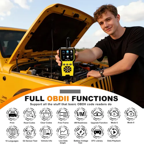 Vista 3 de Herramienta de diagnóstico del escáner V519 OBD2 con reinicio, diagnostica rápidamente el problema del automóvil, lector de código del motor