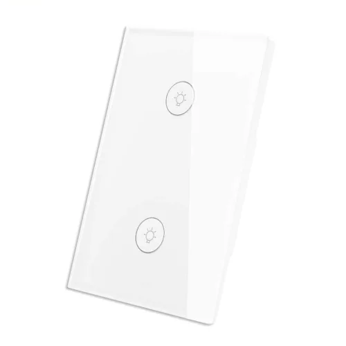 Vista 8 de Interruptor de Luz Táctil Inteligente WiFi de Pared con Panel de Vidrio, Control Remoto Inalámbrico por Aplicación Móvil desde Cualquier Lugar