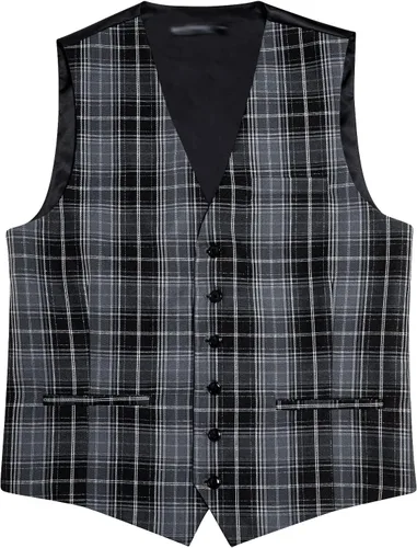 Vista 4 de Men's Slim Single Breasted Vest Four Seasons Business Jacket Fashion Casual Classic