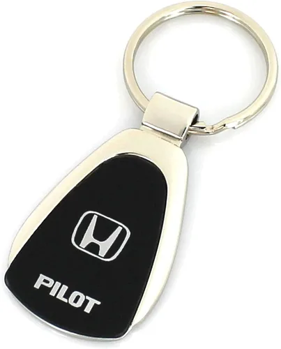 Vista 2 de Honda Au-TOMOTIVE Gold - Llavero de metal con forma de lágrima (Negro) Cromo brillante (negro)