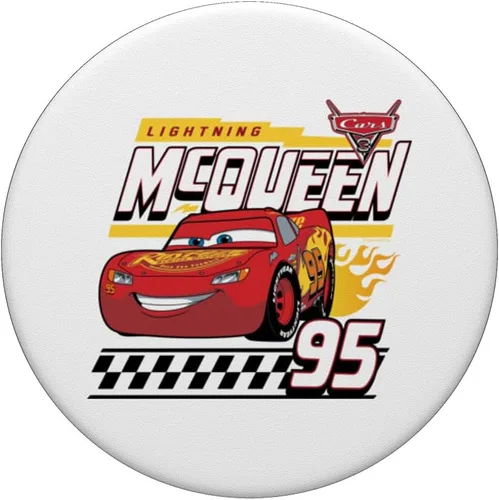 Vista 3 de Cars - Calcomanía de Rayo McQueen PopSockets intercambiables PopGrip