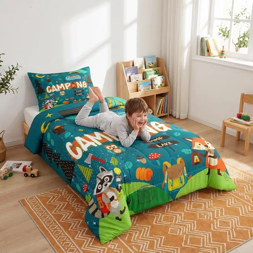 Vista 53 de Erosebridal Yoga Gifts Comforter Set for Kids Boys Girls Yoga Chakras Bedding Sun and Moon Duvet Set Boho Tribal Comforter Twin with 1 Pillowcase
