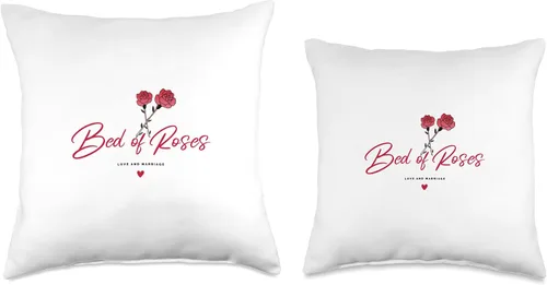Vista 3 de El and Nic Bed of Roses - Almohada de podcast, 16 x 16 pulgadas, multicolor