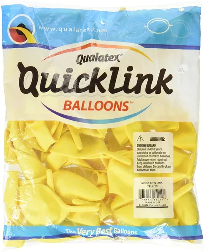 Vista 4 de Qualatex Quick Link Globos - Blanco - Bolsa de 50, 12