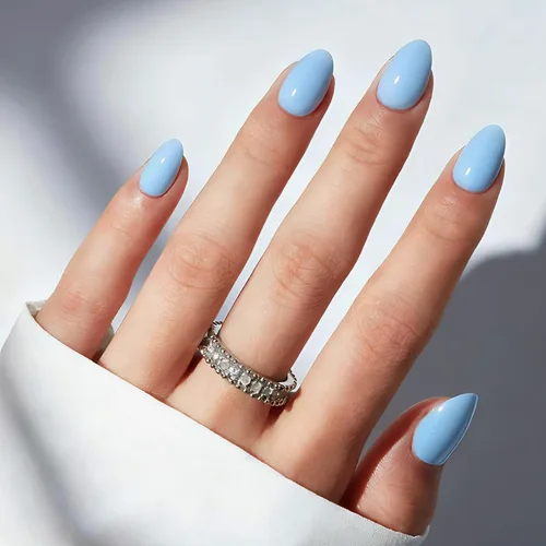 Vista 42 de modelones Uñas cortas a presión, kit de uñas postizas ovaladas