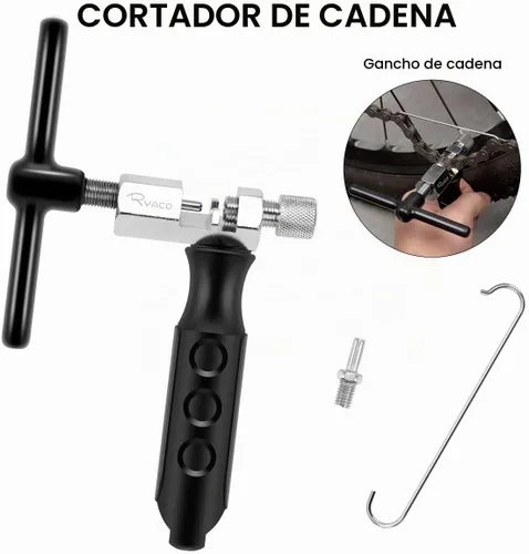 Vista 3 de Ryaco Juego de herramientas de cadena de bicicleta, reparación de eslabones