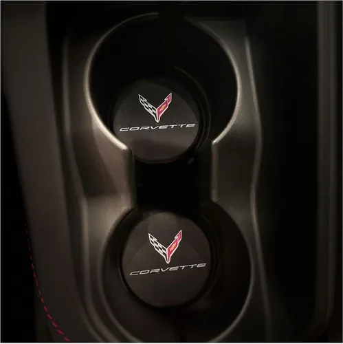 Vista 5 de Insertos de Posavasos de Soporte de Taza Corvette C8 - Juego de 2