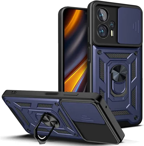 Vista 111 de Compatible con Tecno Camon 18P Bracket Shell, Slide Camera Lens Cover Case Azul