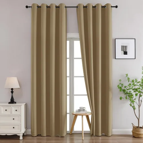 Vista 254 de Simplebrand Juego de 2 paneles de cenefa aguamarina para ventana de cocina de 14 pulgadas de largo, cortinas de oscurecimiento de habitación