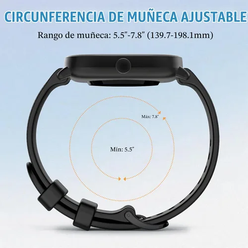 Vista 5 de Correa TiMOVO compatible con Amazfit GTS 4/3/2 Mini/GTR Mini/Bip 3/3 Pro Negro