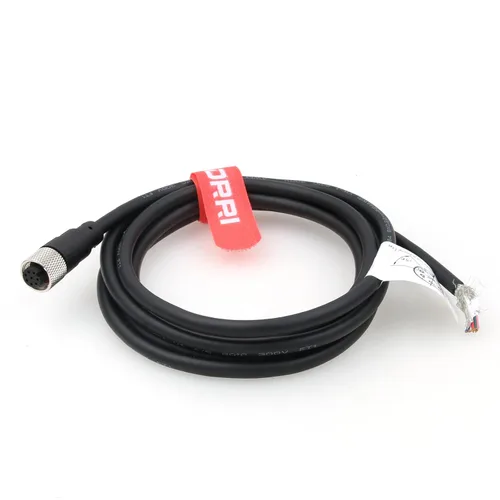 Vista 2 de M12 - Conector de sensor hembra de 8 pines para volar Cable de protección eléctrica impermeable para aplicaciones de automatización