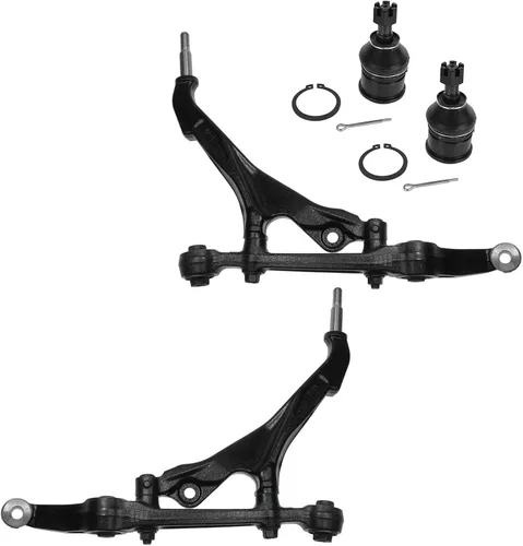 Vista 65 de TRQ Brazo de control superior e inferior del lado del conductor y del pasajero con juego de rótulas compatible con Chevrolet GMC 89-02