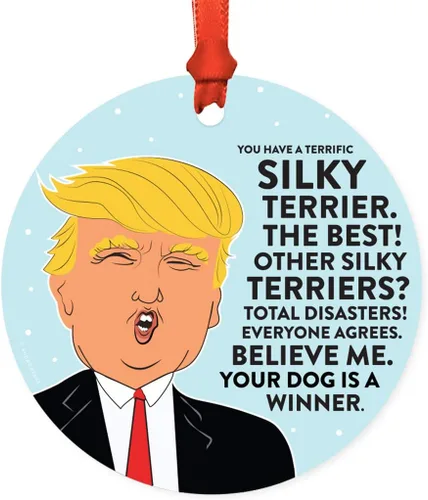 Vista 65 de Andaz Press - Adorno para árbol de Navidad con diseño de perro con texto en inglés "You Have a Terrific Affenpinscher" (MDF)