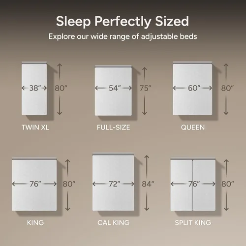 Vista 2 de Base de cama ajustable inteligente con doble masaje eléctrico - USB, luz debajo de la cama, gravedad cero, control de aplicación, inclinación