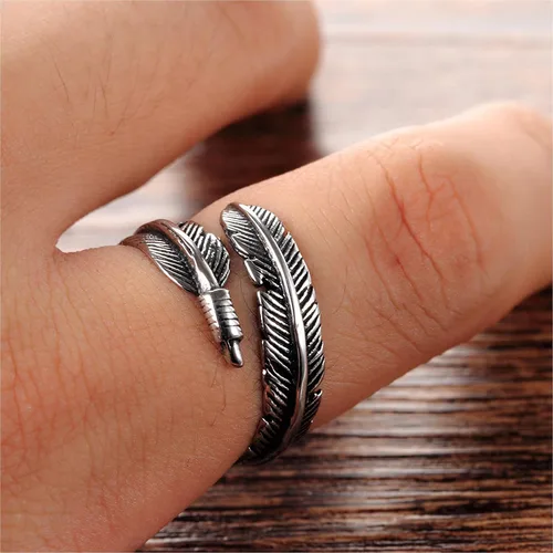 Vista 227 de Anillo de plata de ley 925, minimalista, ajustable, hecho a mano, para mujeres y niñas