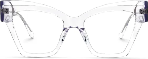Vista 8 de VOOGLAM Gafas de bloqueo de luz azul de ojo de gato para mujer, anti fatiga ocular UV Reginald