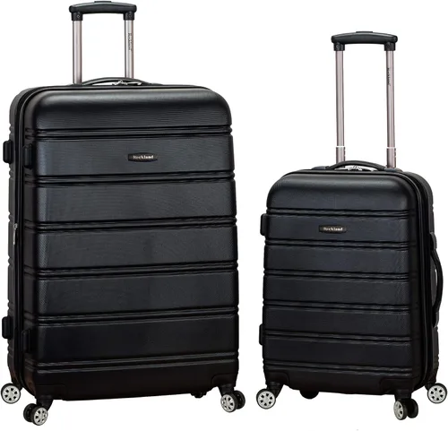 Vista 82 de Rockland Santa Fe - Equipaje con carcasa rígida y ruedas giratorias, Negro
