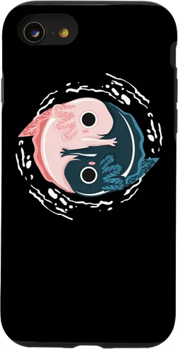 Vista 13 de iPhone 15 Yin Yang Axolotl Zen Meditation Axolotls Yoga Mindfulness Case