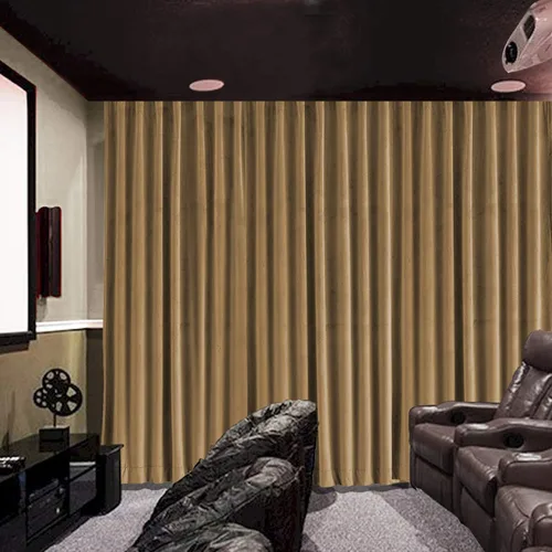Vista 13 de cololeaf Panel de cortinas opacas de terciopelo con forro para cine en casa, cortina de ganchos planos para barra transversal o pista, 100 pulgadas