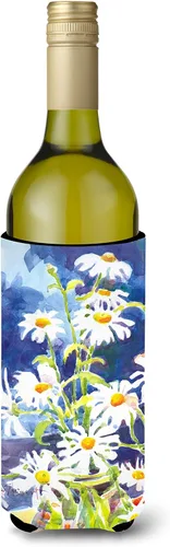 Vista 16 de Caroline's Treasures 6015LITERK Flower – Bird of Paradise Botella de vino Hugger Botella Enfriador de Frigorífico Hugger Funda Abrazadora Lavable a